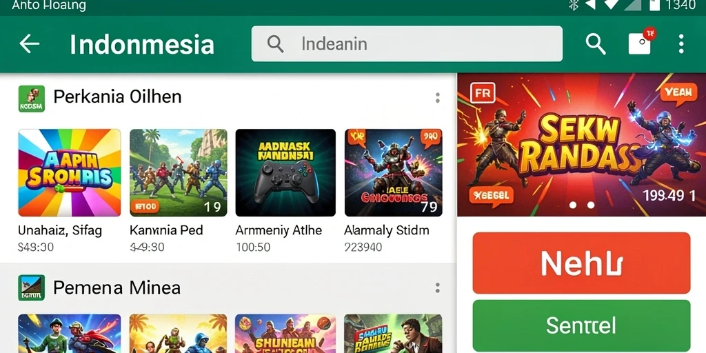 Koleksi karakter unik yang bisa dipilih.